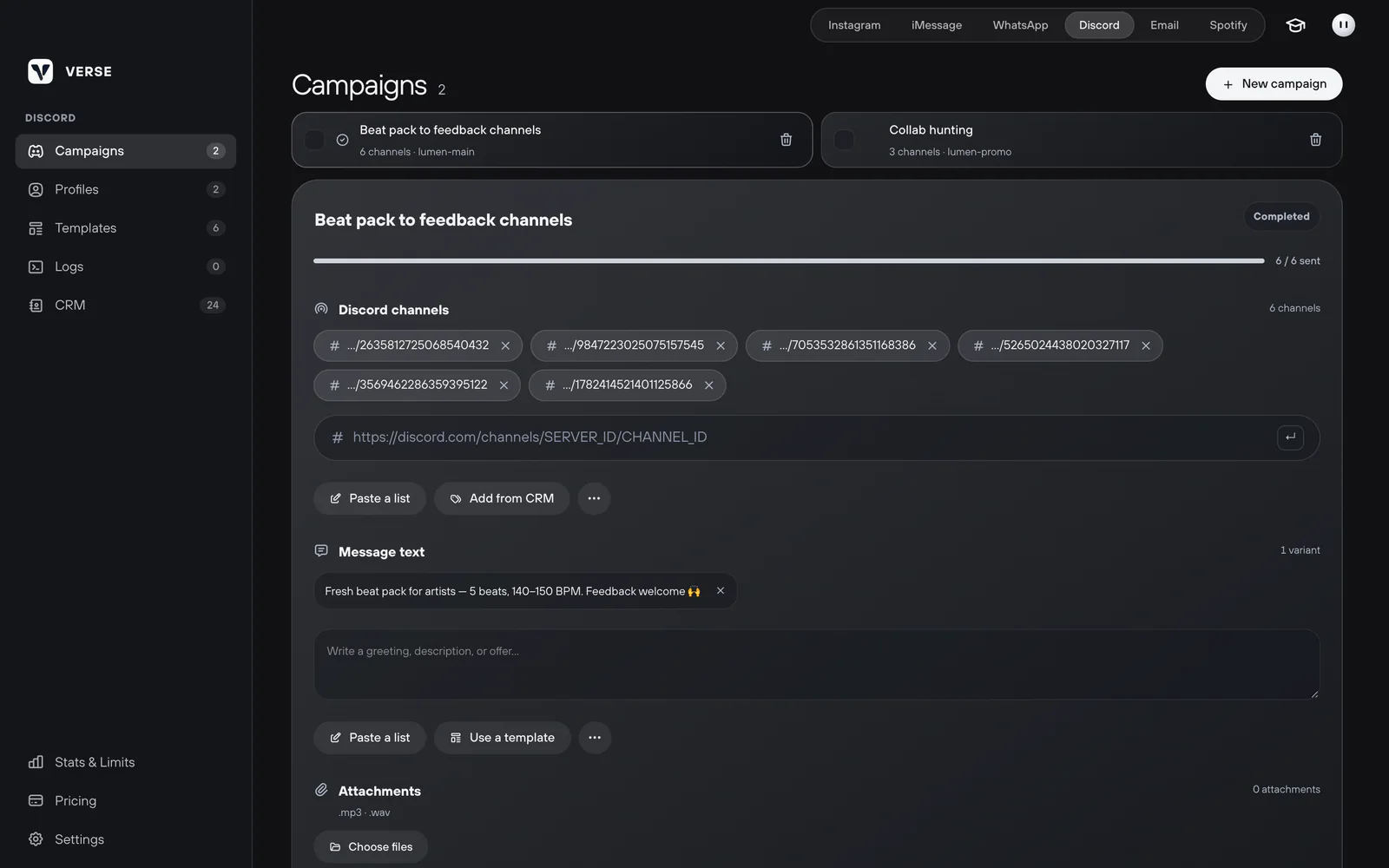 Discord: Posts in server channels